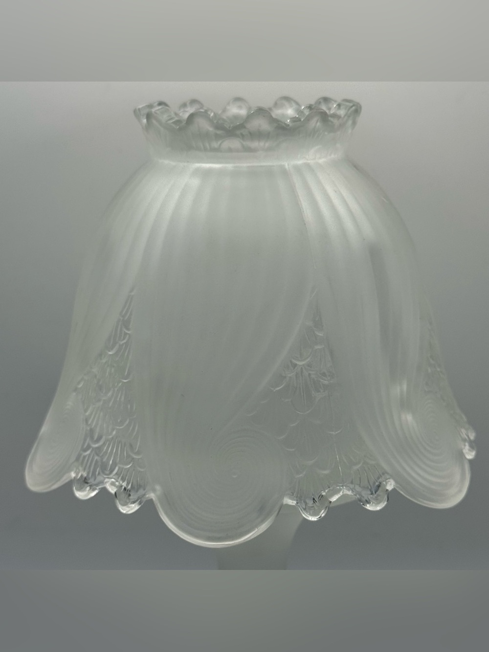 PartyLite Clairmont Fairy Lamp Frosted Glass Candle Holder Shade/Pedestal Vtg - Picture 3 of 14